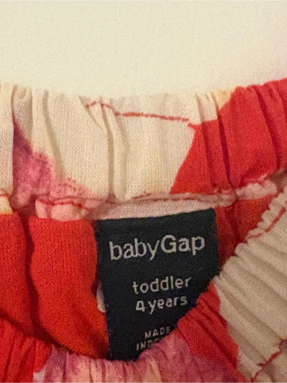 Baby Gap Floral Sundress | Toddler Girls Size 4 Years | Red Pink Summer Dress